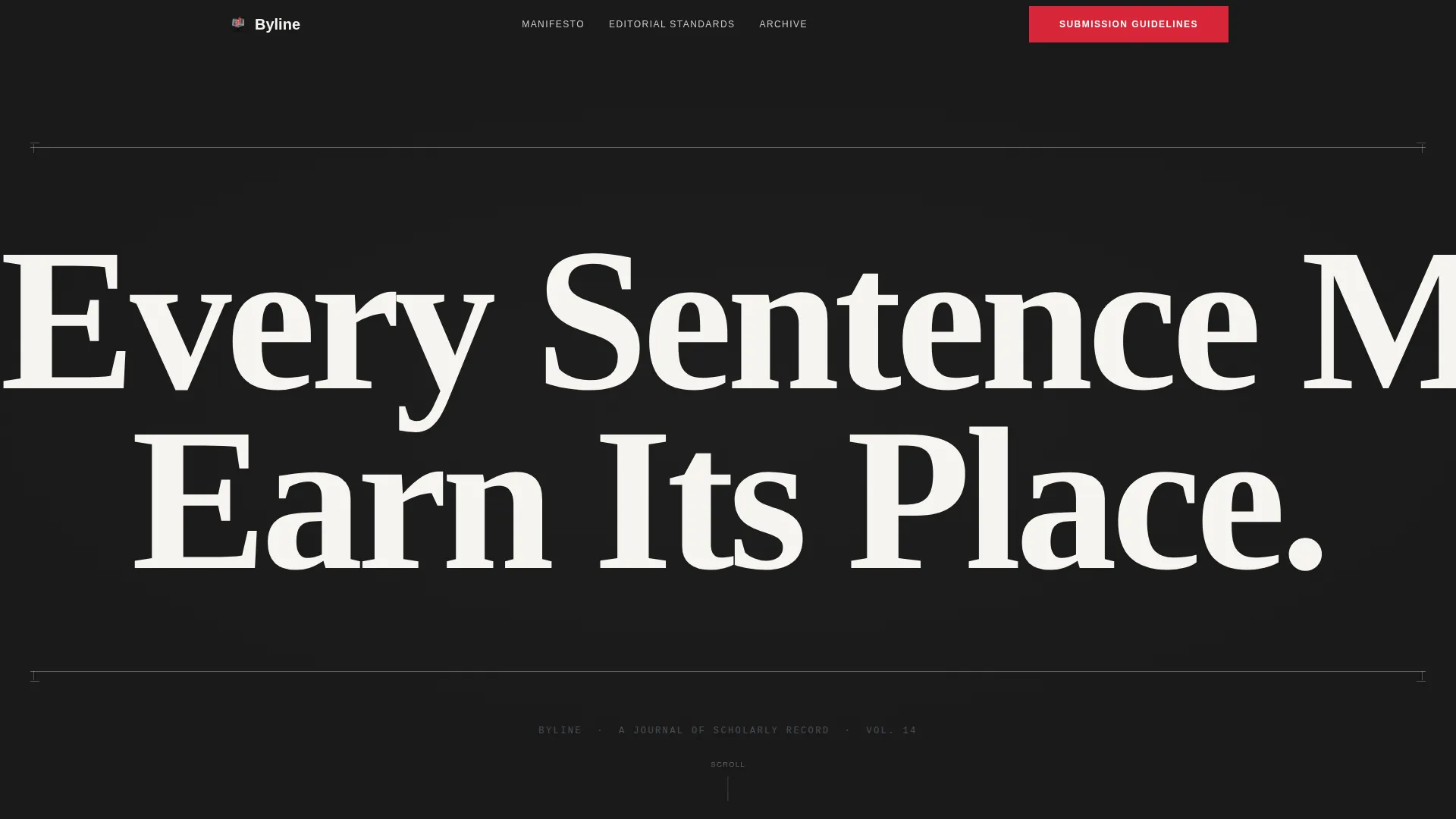 Journal Editor Profile Landing Page Template