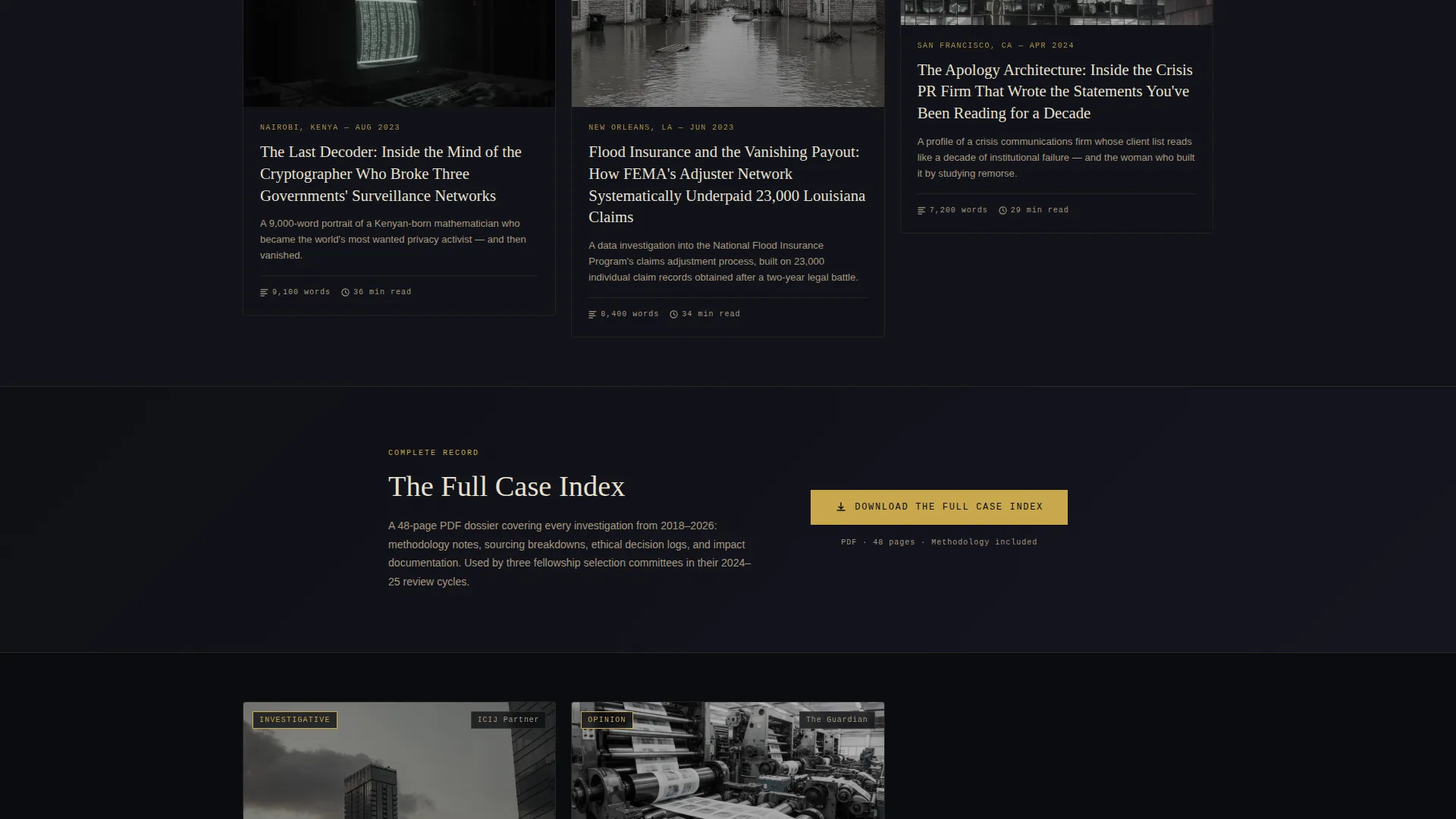 Journalist Portfolio Portfolio Website Template