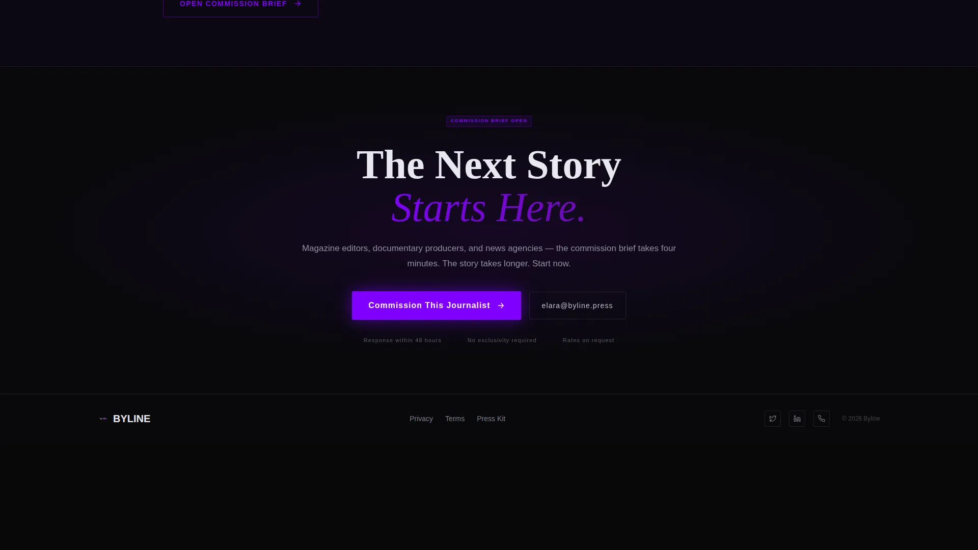 Journalist Portfolio Careers Website Template