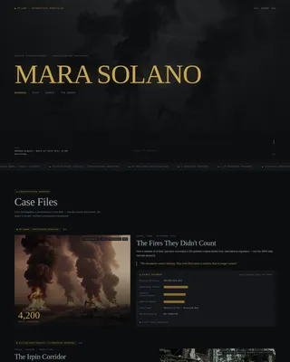 Journalist Portfolio Blog Website Template