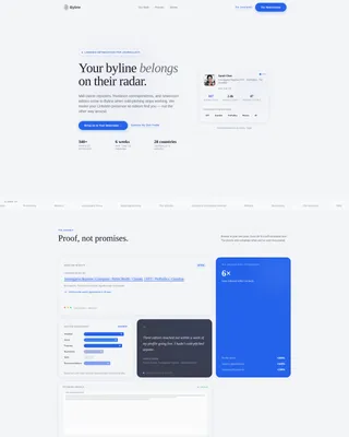 Journalist LinkedIn Optimization Landing Page Template