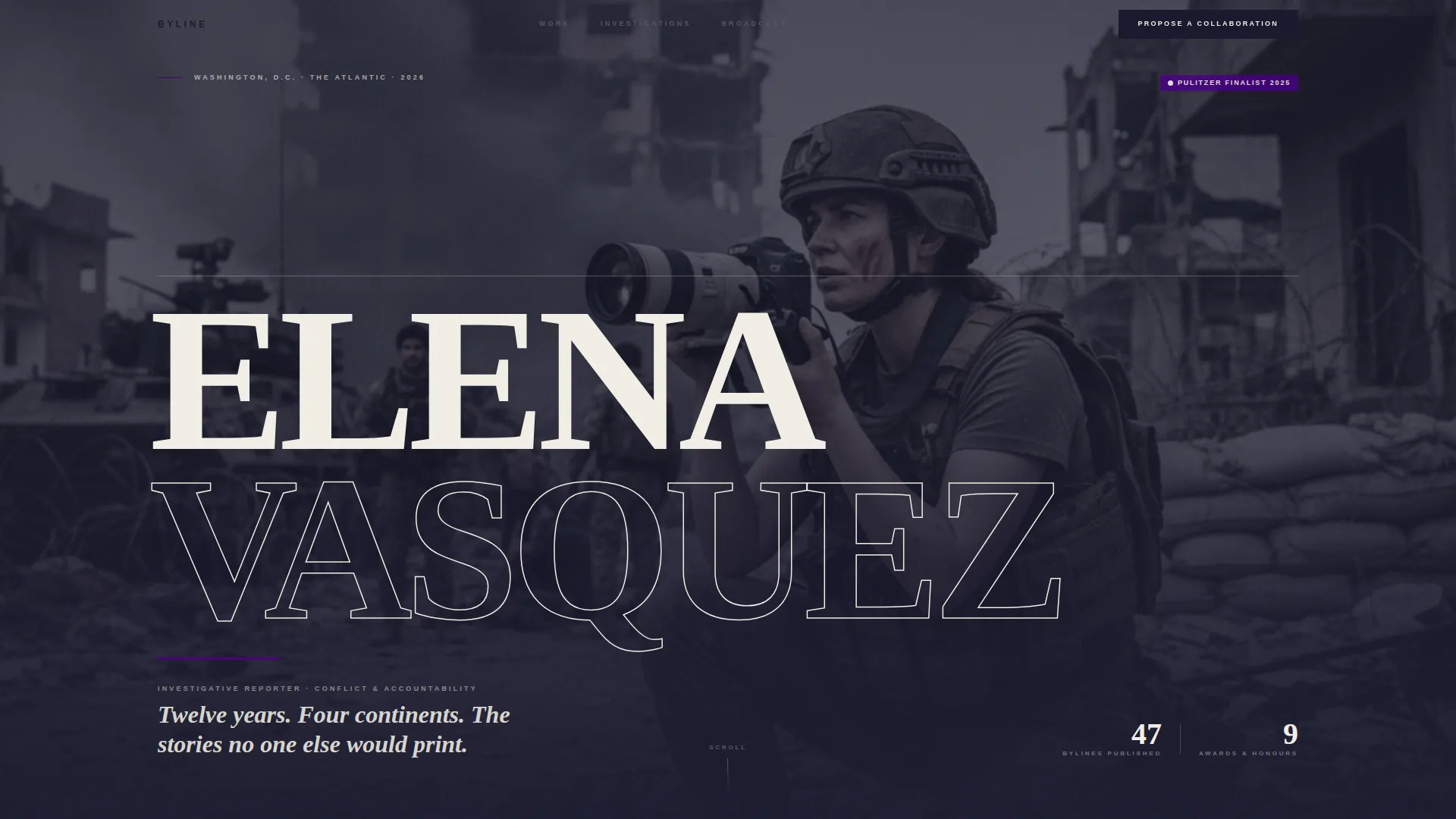 Modern Minimalist Landing Page Template
