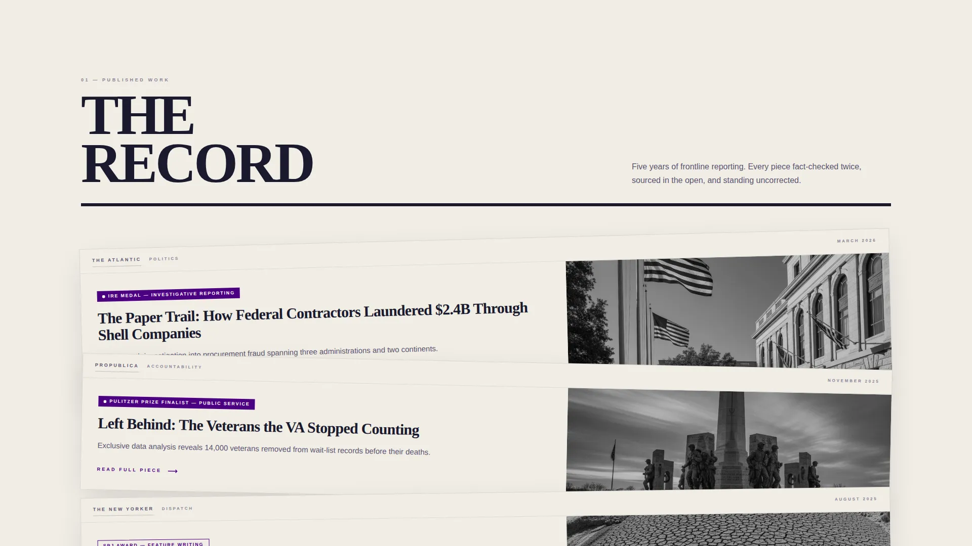 Modern Minimalist Landing Page Template