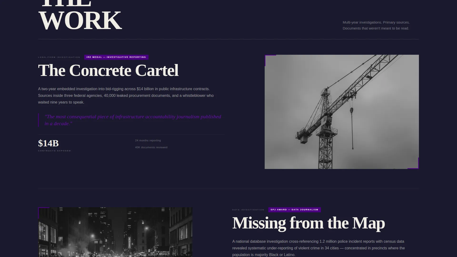 Modern Minimalist Landing Page Template