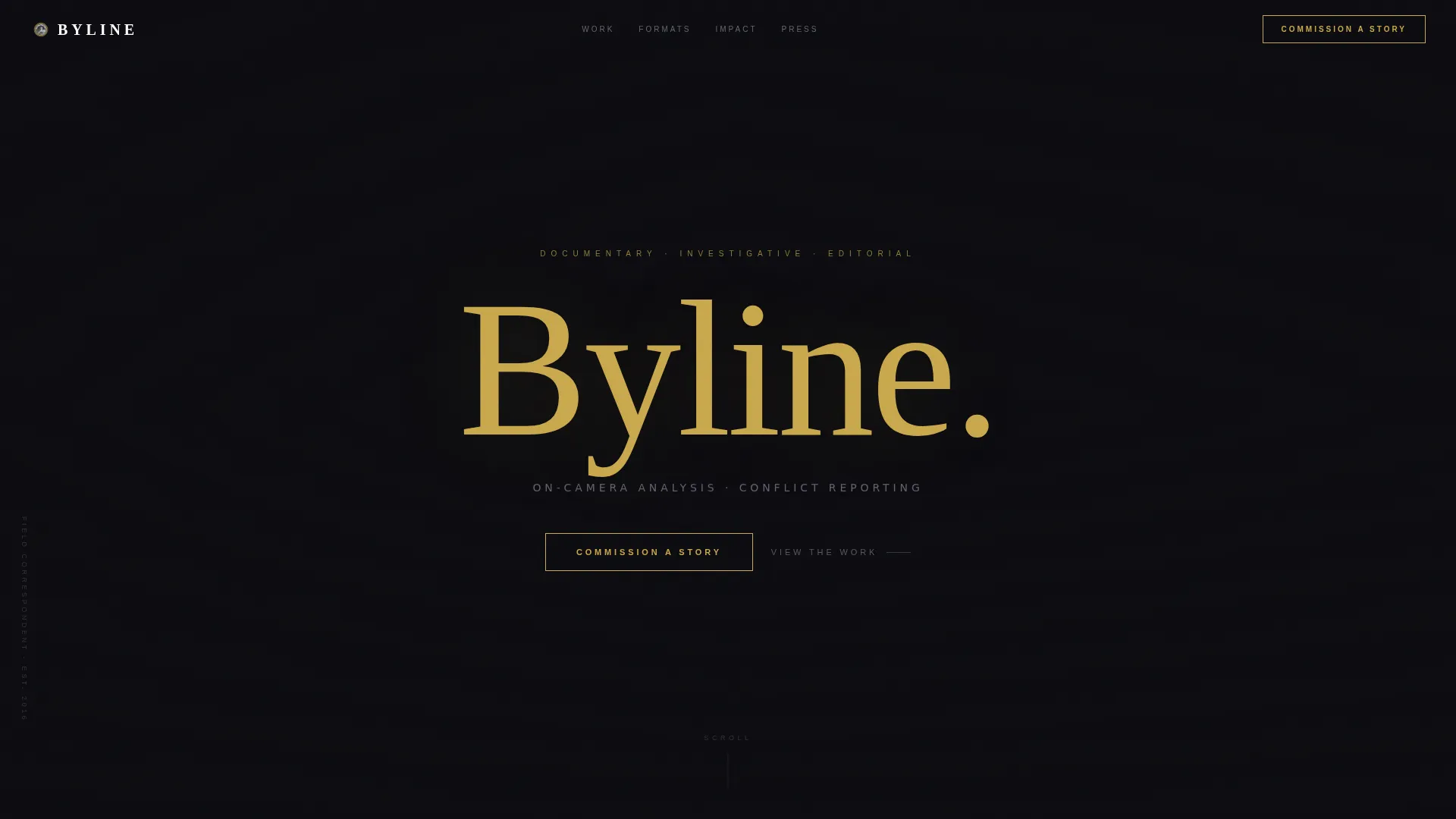 Journalist Personal Brand Landing Page Template