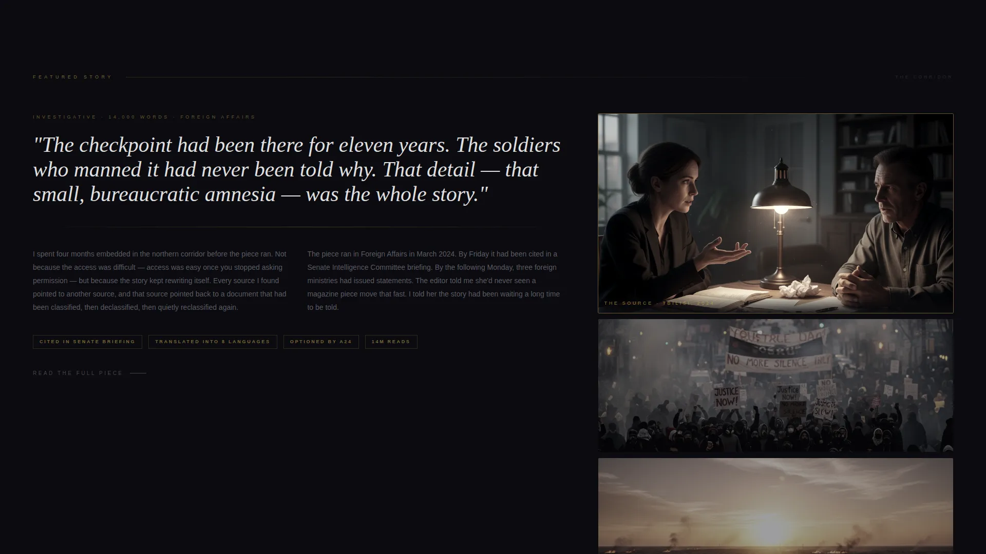 Journalist Personal Brand Landing Page Template