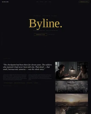 Journalist Personal Brand Landing Page Template