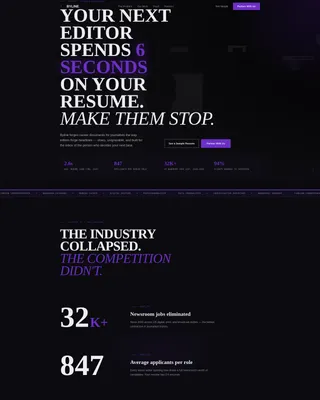 Journalist Profile Professional Website Template
