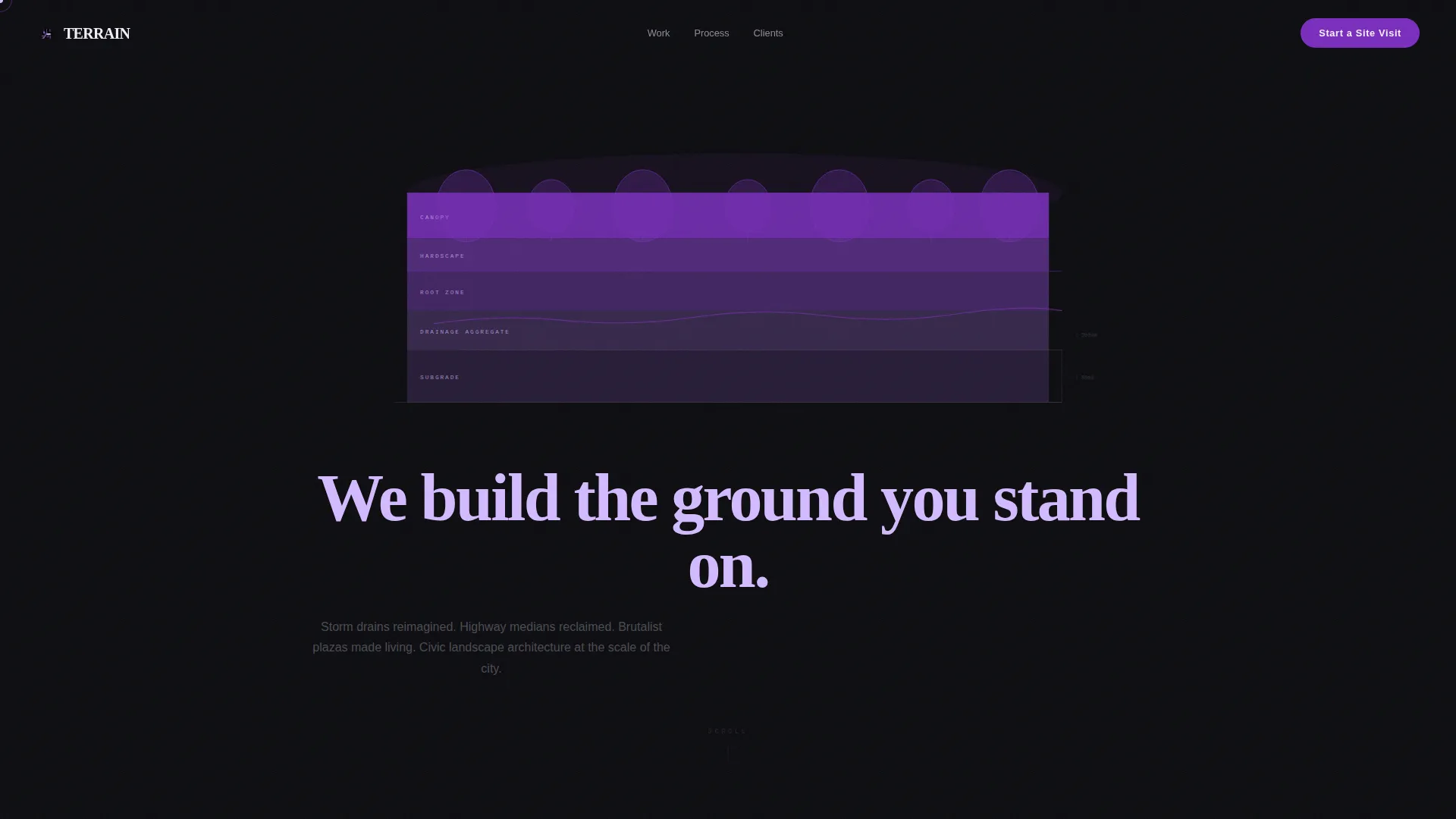 Landscape Architect Portfolio Landing Page Template