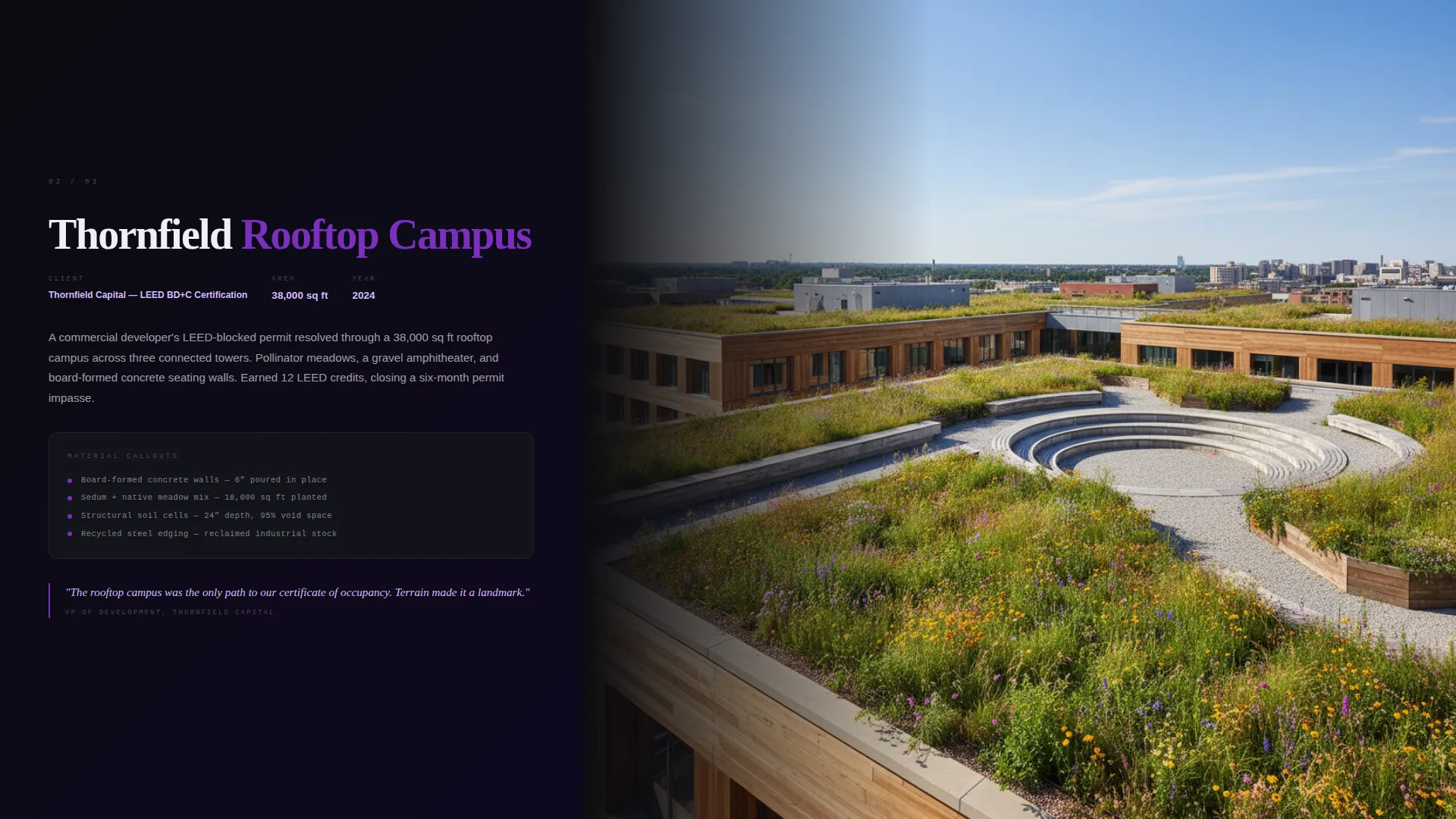 Landscape Architect Portfolio Landing Page Template