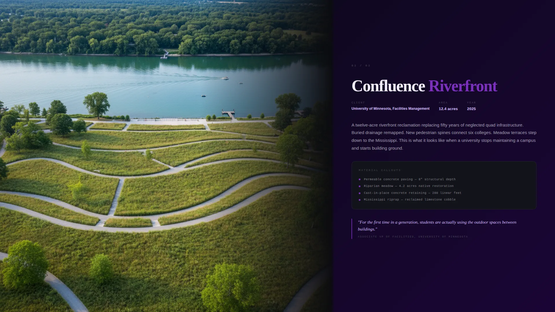Landscape Architect Portfolio Landing Page Template