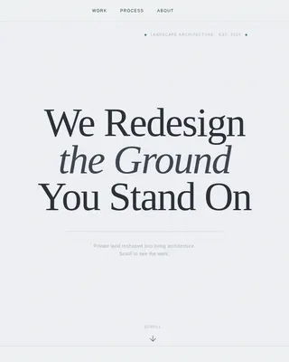 Landscape Designer Case Study Landing Page Template