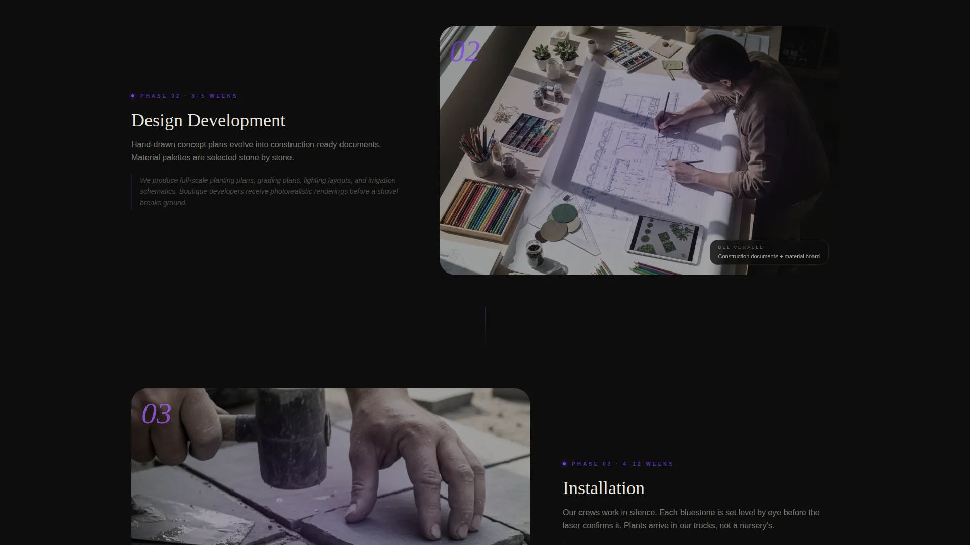 Immersive Landscape Designer Landing Page Template