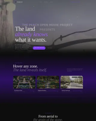Immersive Landscape Designer Landing Page Template