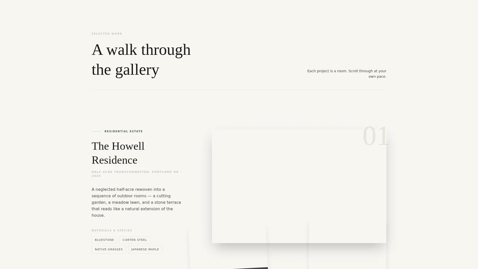 Landscape Designer Portfolio Landing Page Template