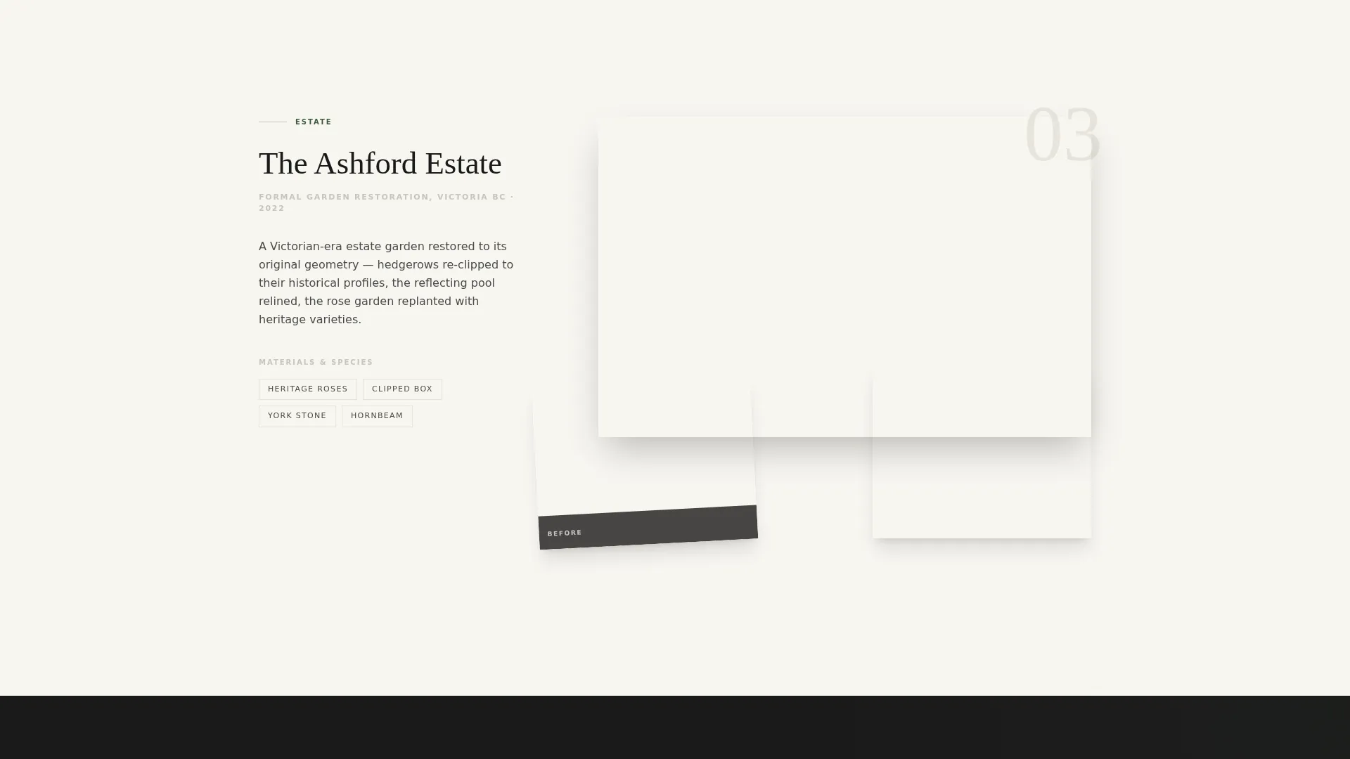 Landscape Designer Portfolio Landing Page Template