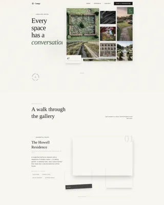 Landscape Designer Portfolio Landing Page Template
