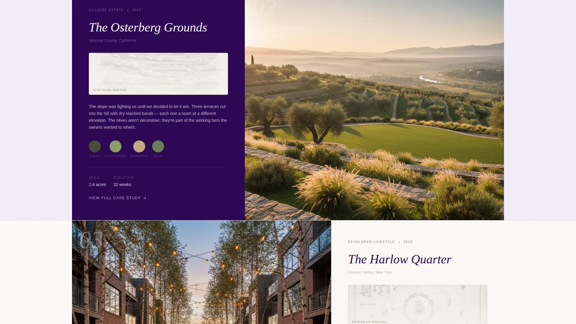 Landscape Designer Portfolio Landing Page Template