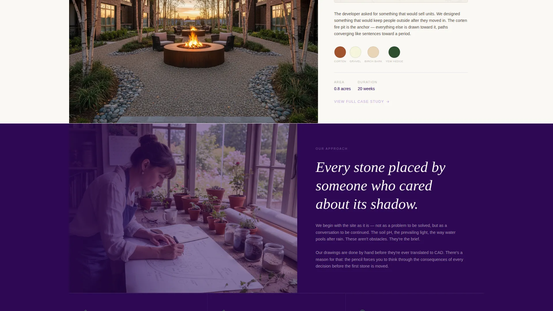 Landscape Designer Portfolio Landing Page Template