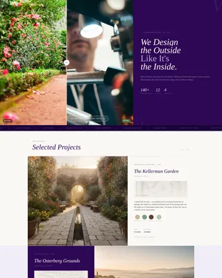 Landscape Designer Portfolio Landing Page Template