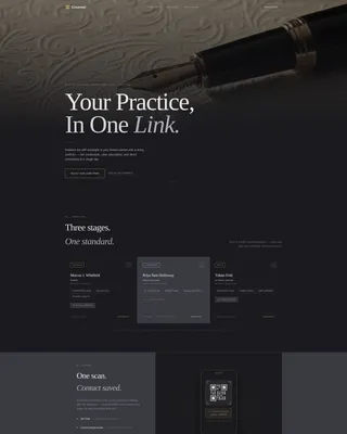Lawyer Digital Business Card Landing Page Template