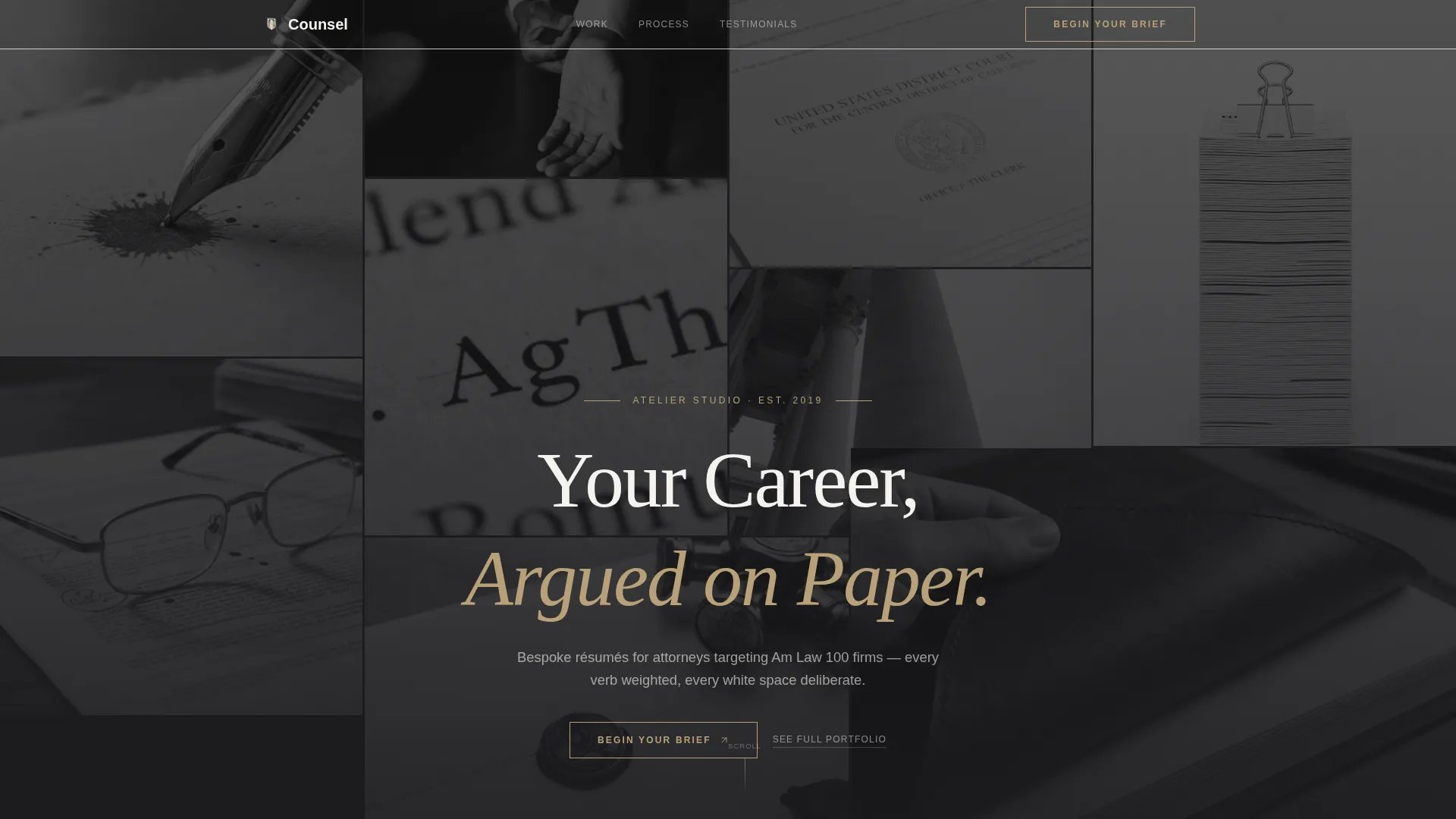 Lawyer Profile Professional Website Template