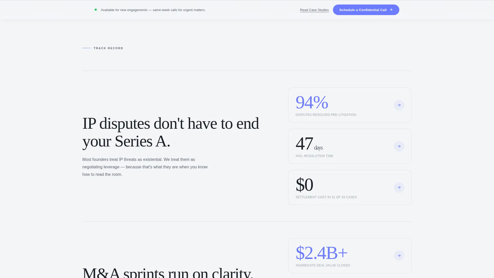 Lawyer Portfolio Landing Page Template