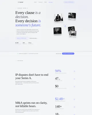 Lawyer Portfolio Landing Page Template