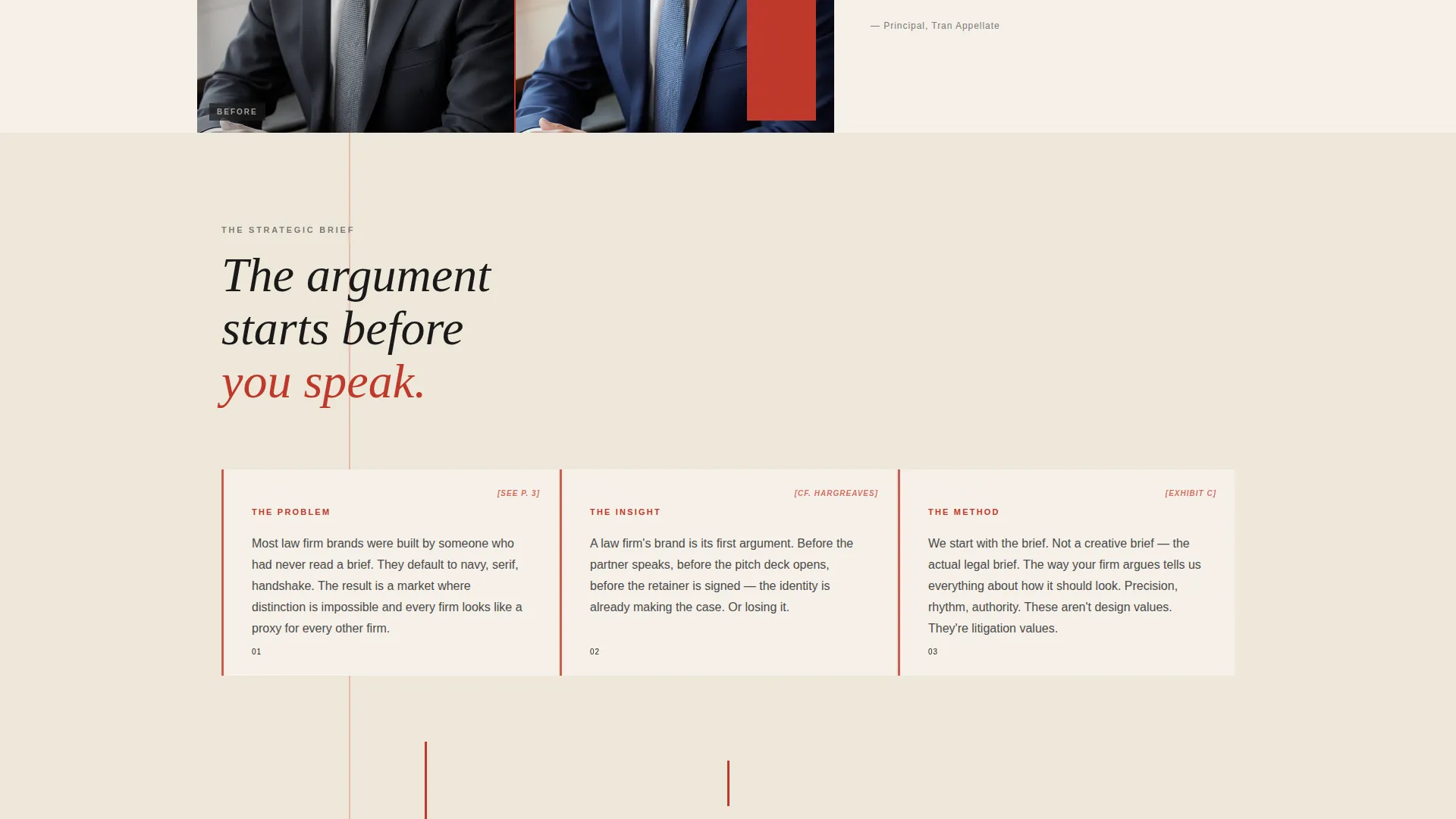 Legal Branding Agency Landing Page Template