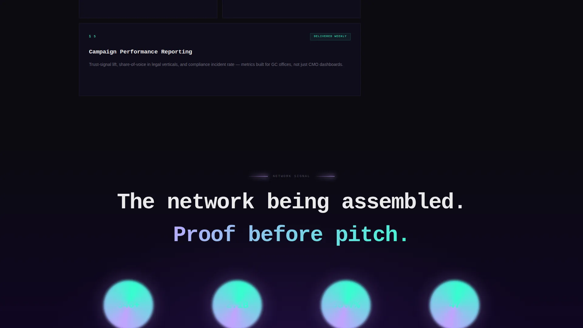 Legal Influencer Agency Landing Page Template