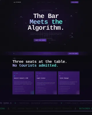 Legal Influencer Agency Landing Page Template