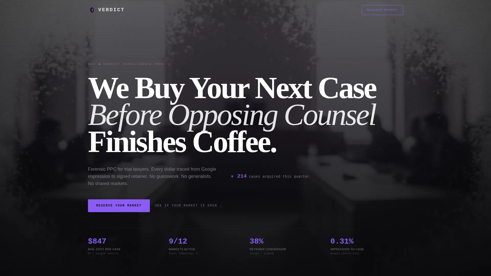 Legal Marketing & Agency Pre-Launch Website Template