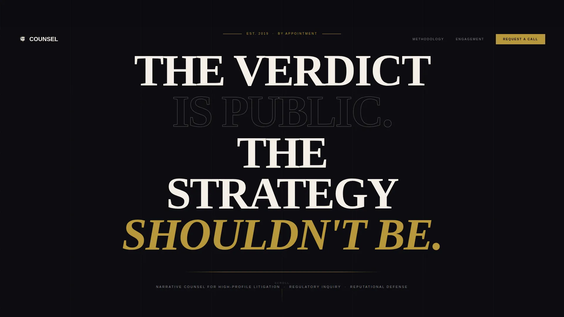 Legal PR Agency Landing Page Template