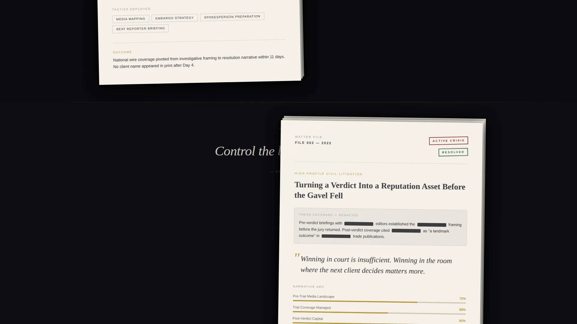 Legal PR Agency Landing Page Template