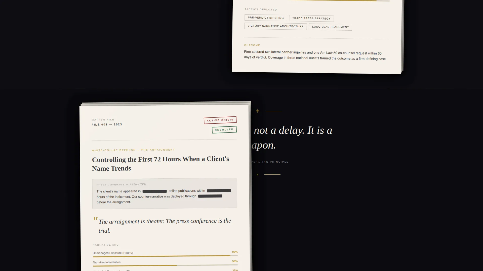 Legal PR Agency Landing Page Template