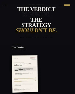 Legal PR Agency Landing Page Template