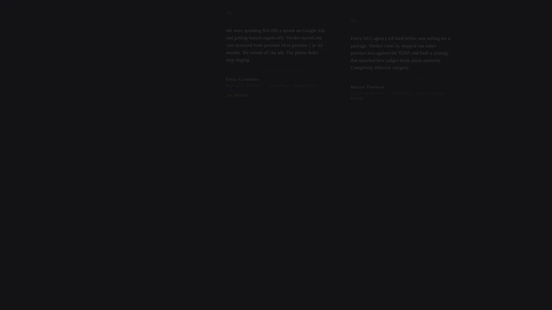 Legal Marketing & Agency Specialist Pre-Launch Website Template
