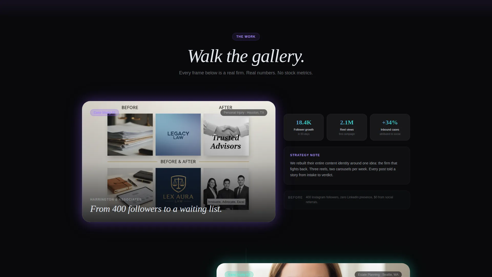 Legal Social Media Agency Landing Page Template