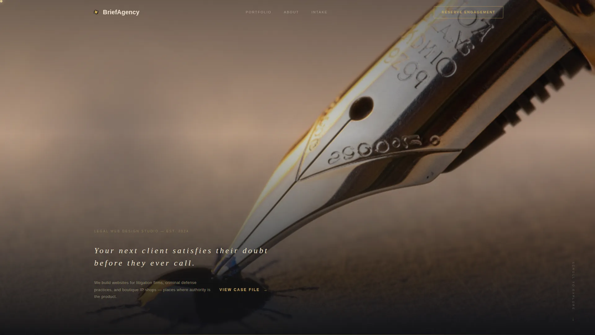 Legal Web Design Agency Landing Page Template