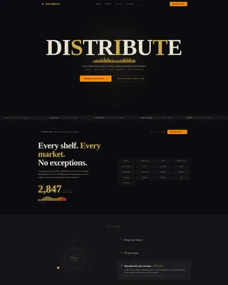 Music Distribution Service Landing Page Template