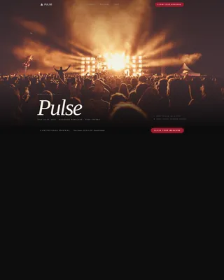 Electric Music Festival Landing Page Template