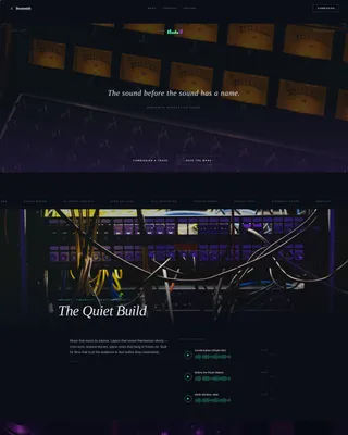 Cinematic Music Producer Landing Page Template
