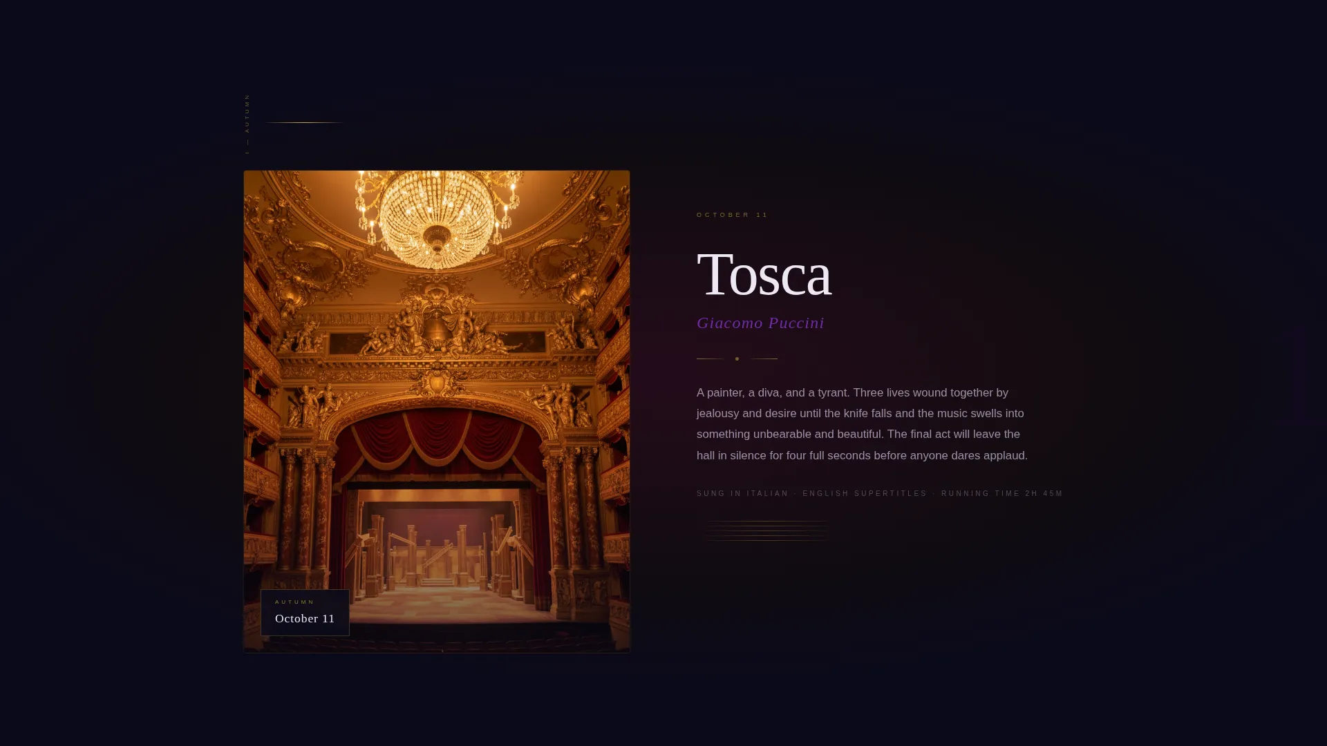 Opera & Symphony Waitlist Landing Page Template