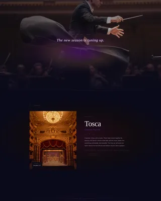 Opera & Symphony Waitlist Landing Page Template