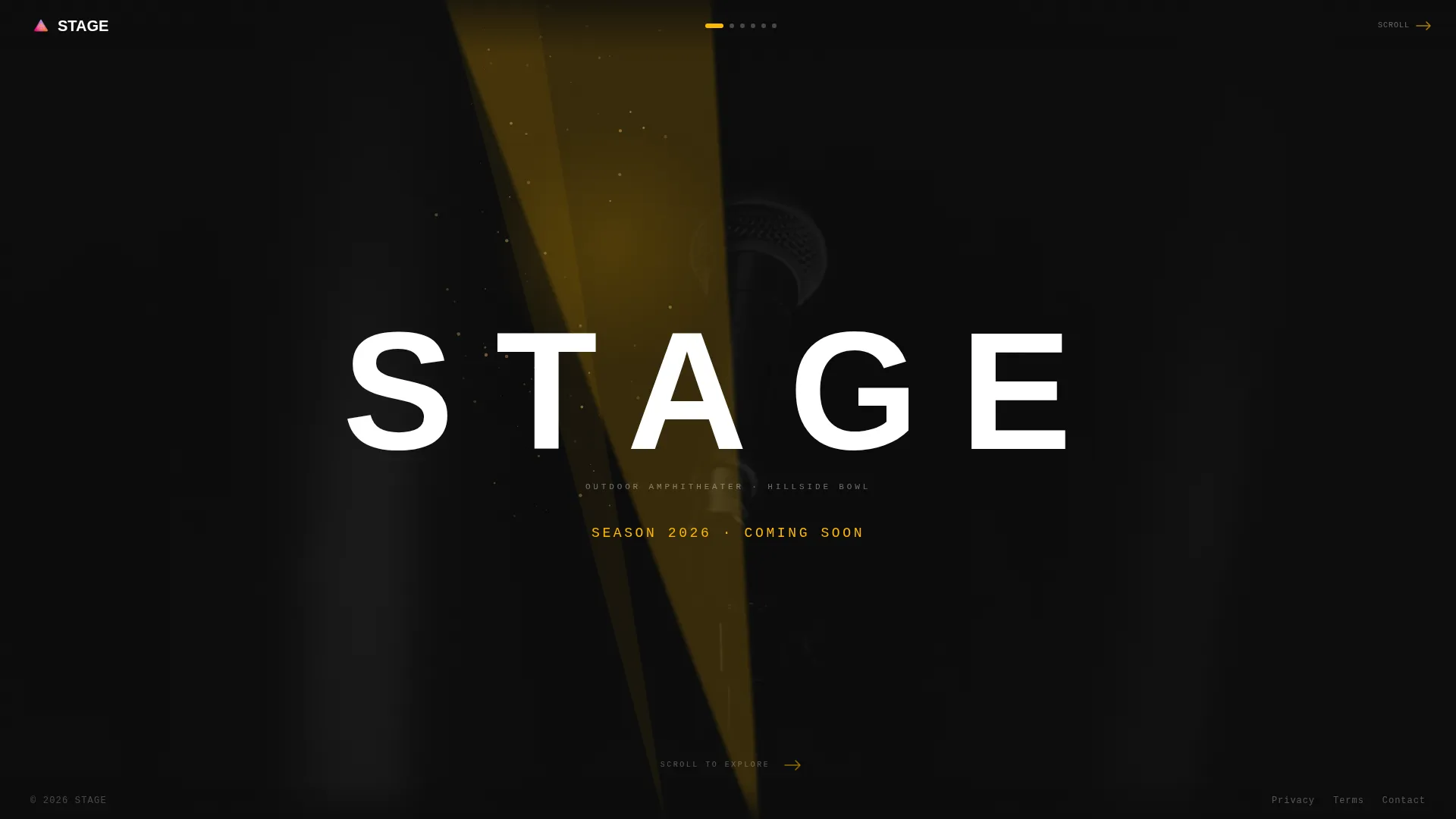 Outdoor Concert Venue Landing Page Template