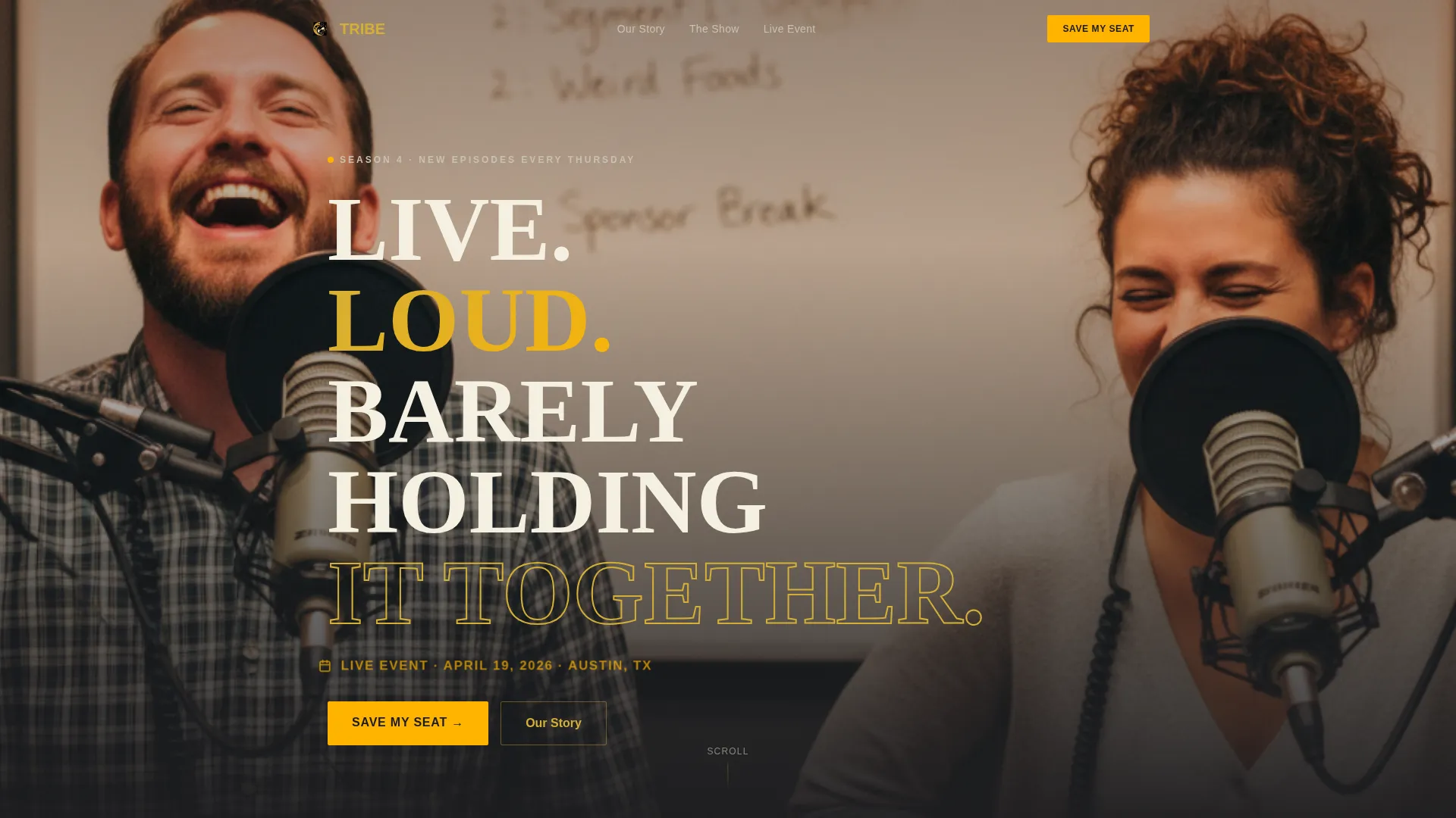 Parenting Podcast Event Registration Landing Page