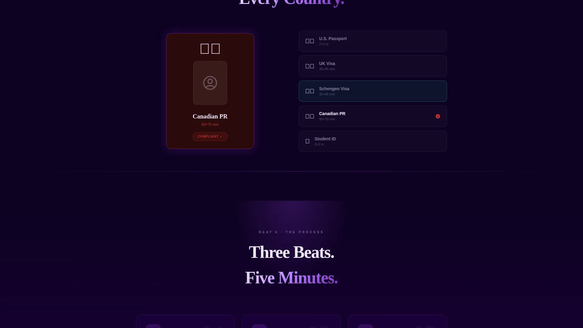 Passport & ID Photo Service Landing Page Template