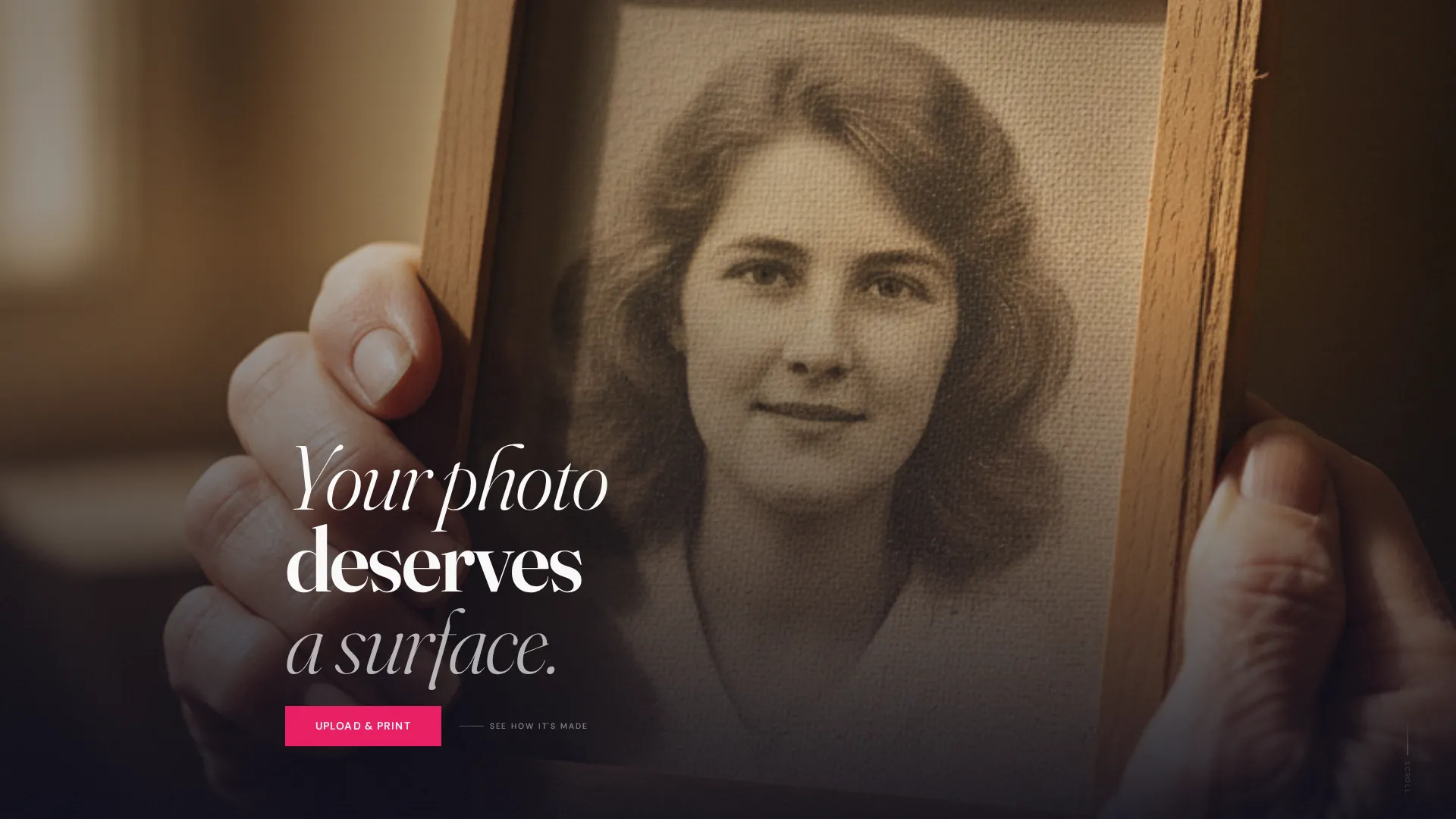 Photo Printing Studio Landing Page Template