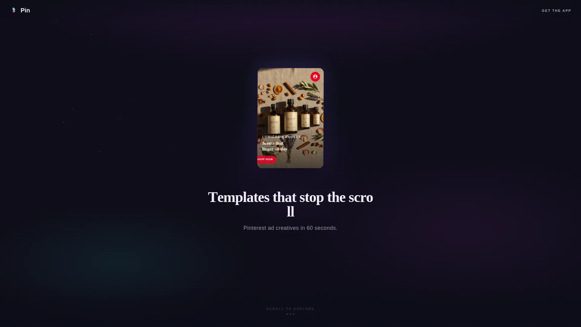 Scrollstopping Pinterest Ad Creative Landing Page
