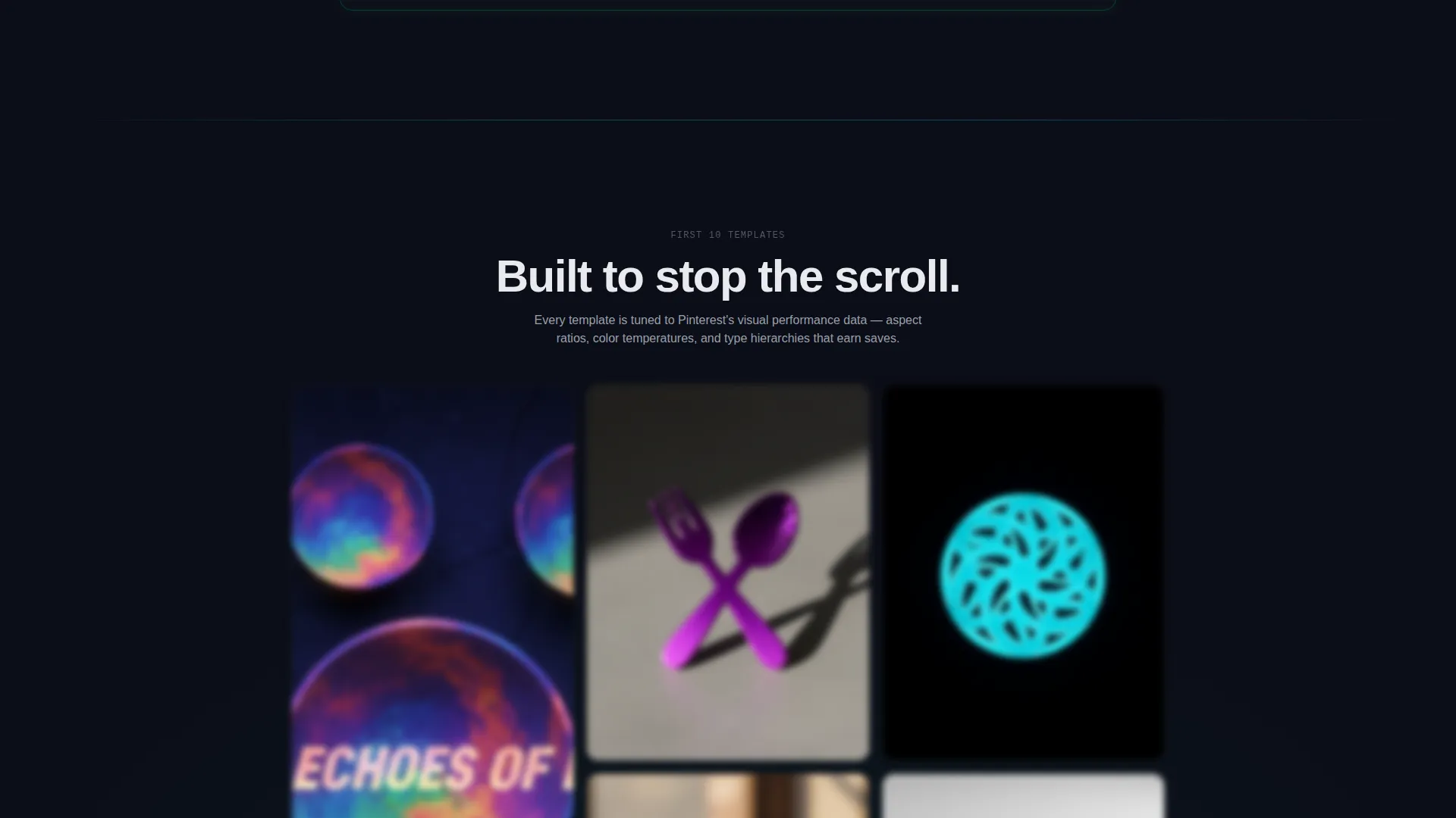 Neon Pinterest Landing Page Template for Creators